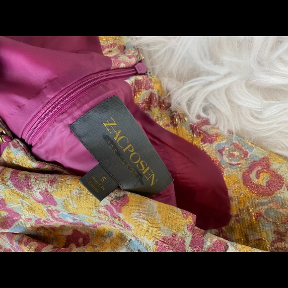 Yellow multi colored zac posen dress - Picture 6 of 6